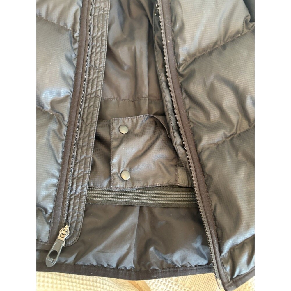 The North Face Gatebreak 550 Down Mens Medium Black Ripstop Hooded Puffer Jacket - Picture 11 of 12